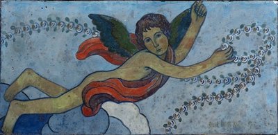 Ángel guardián con una guirnalda de Charles Filiger